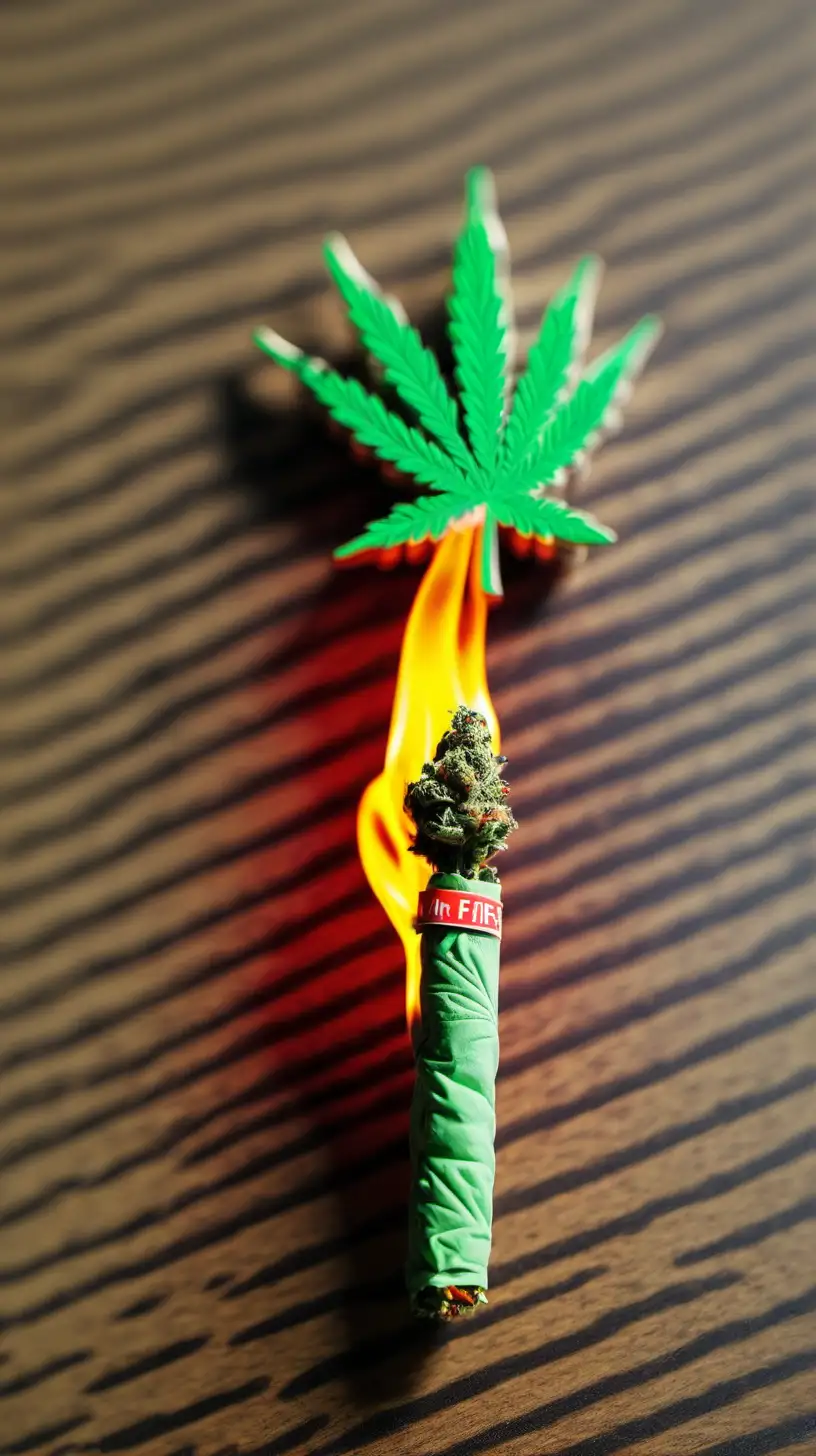 toys on fire marijuana joint