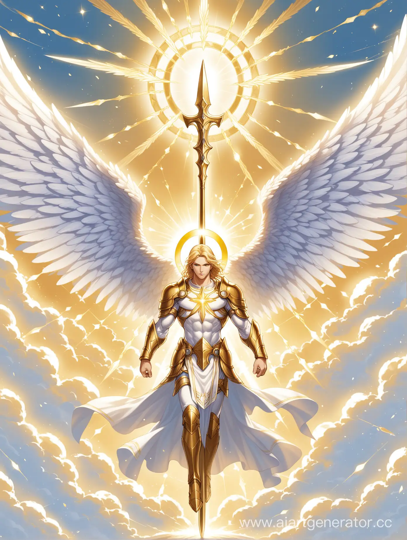 Divine-Archangel-with-Golden-Halo-and-Holy-Spear
