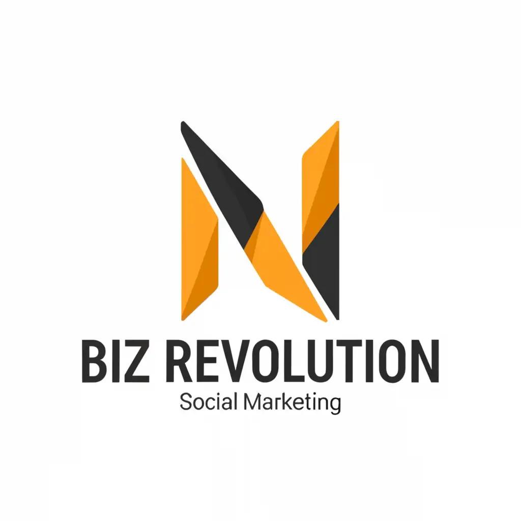 a logo design,with the text "Biz Revolution Social media marketing", main symbol:Nayak,Minimalistic,be used in Internet industry,clear background