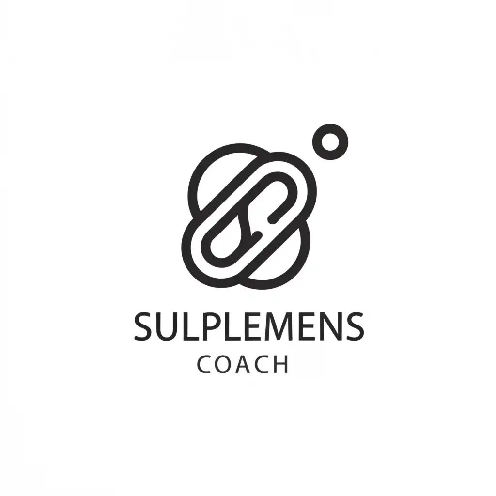 a logo design,with the text "Supplements Coach", main symbol:supplement,Minimalistic,clear background