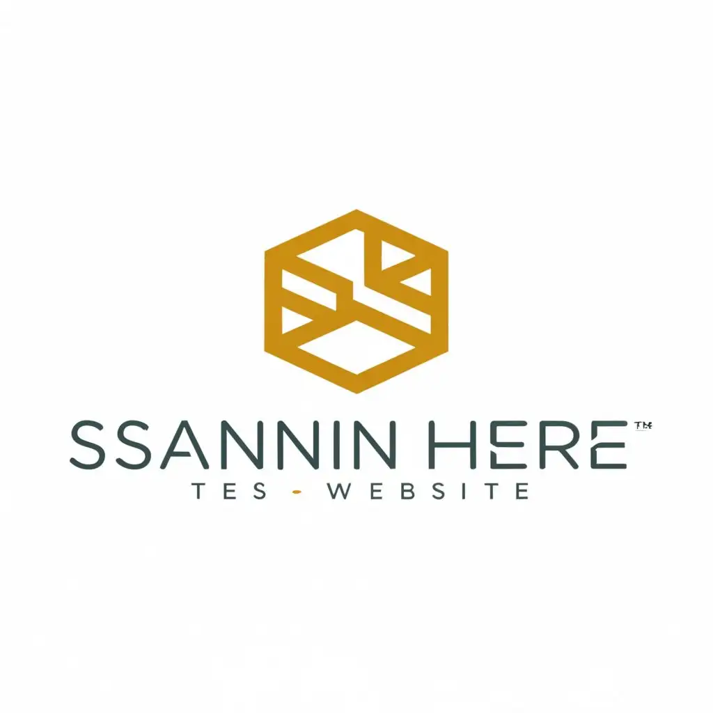 a logo design,with the text "SannInHeree", main symbol:TestWebsite,Moderate,clear background