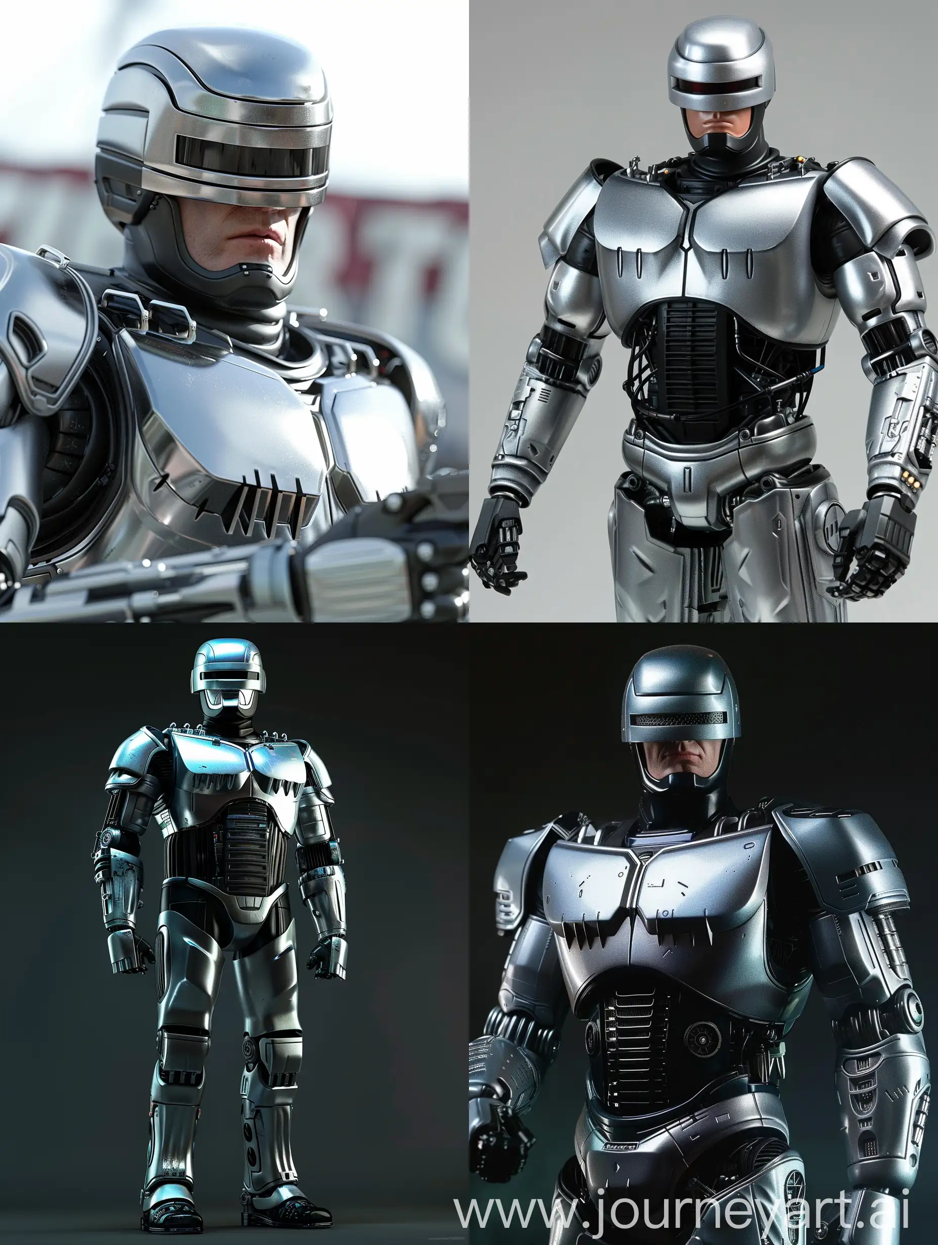 RoboCop, super realistic, highly detailed 