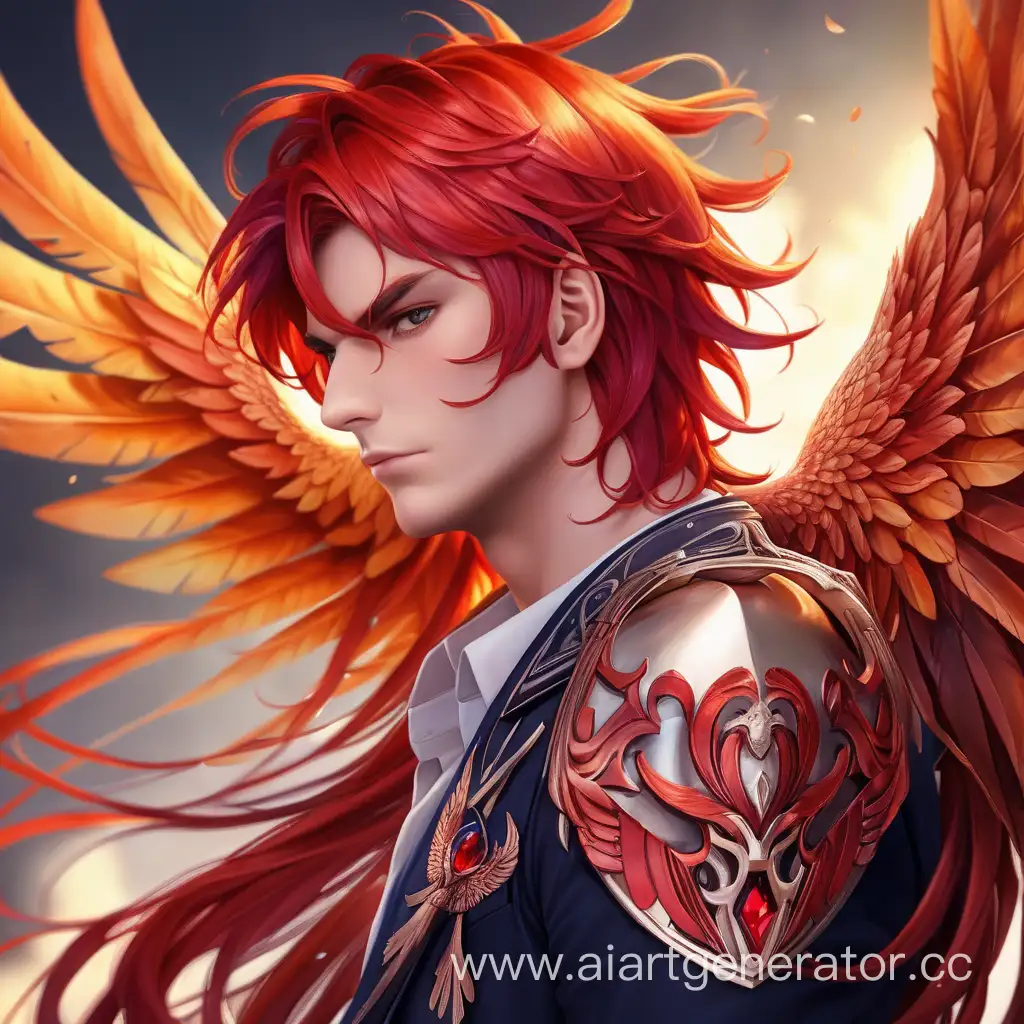 Beautiful-RedHaired-Phoenix-Man-with-Wings