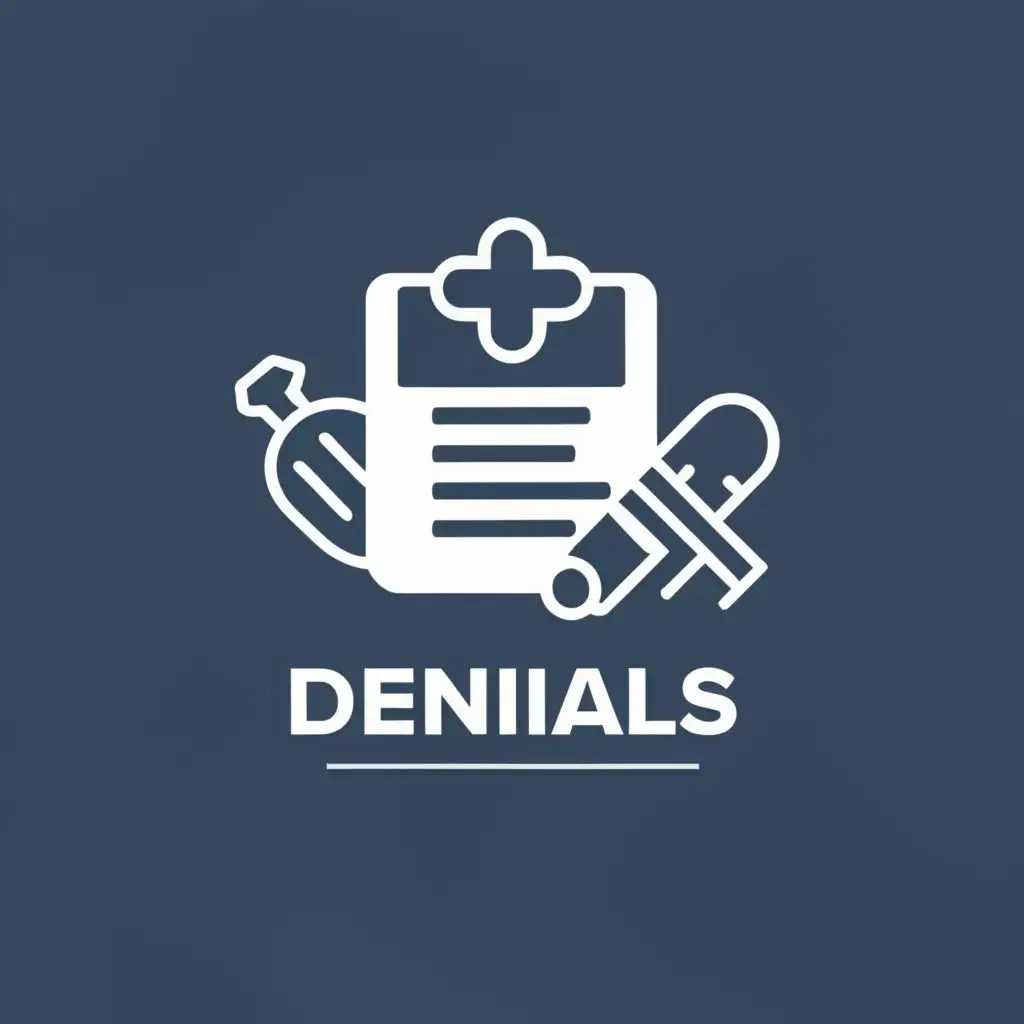 logo, Hospital Bill, with the text "Denials", typography, be used in Medical Dental industry