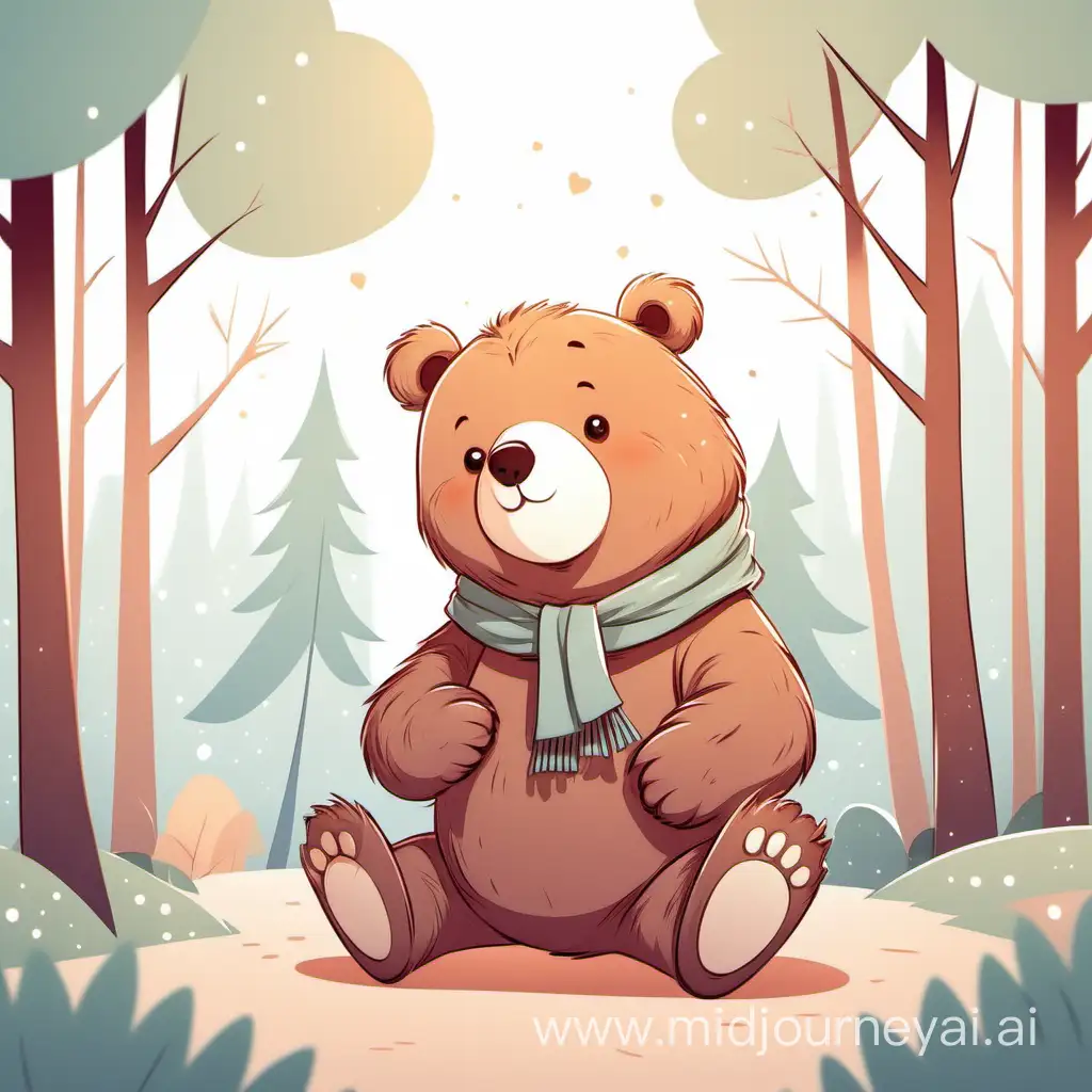 Adorable Bear Illustrations Playful Cartoon Scenes with Charming Bears