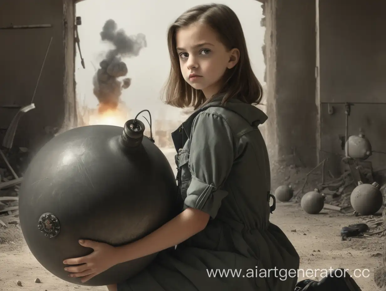 girl with bomb
