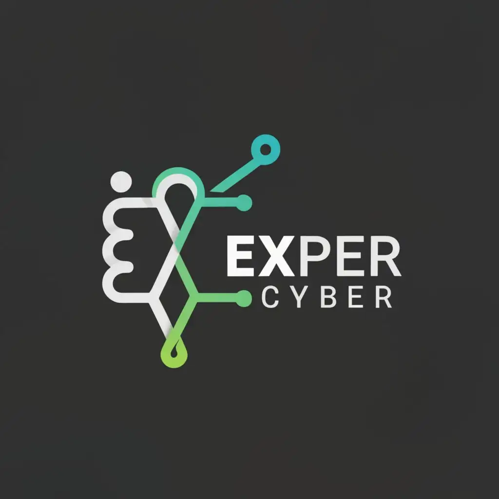 a logo design,with the text "Expert Cyber", main symbol:E c,Moderate,be used in Technology industry,clear background