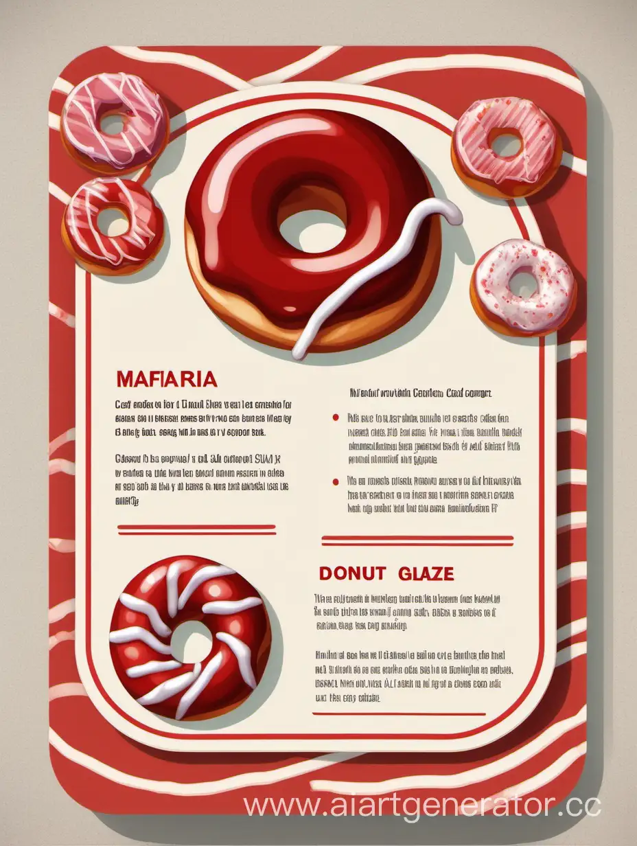Mafia-Playing-Card-with-Red-and-White-Candies-Investigative-Theme-in-Donut-Glaze-Background