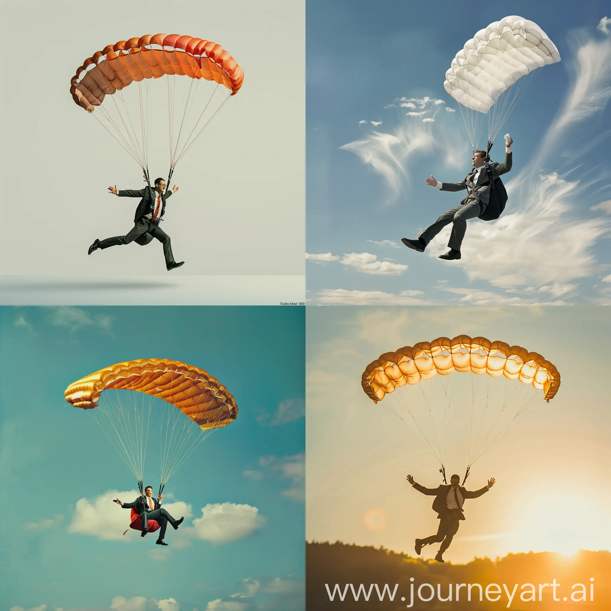 Businessman-Parachuting-Adventure