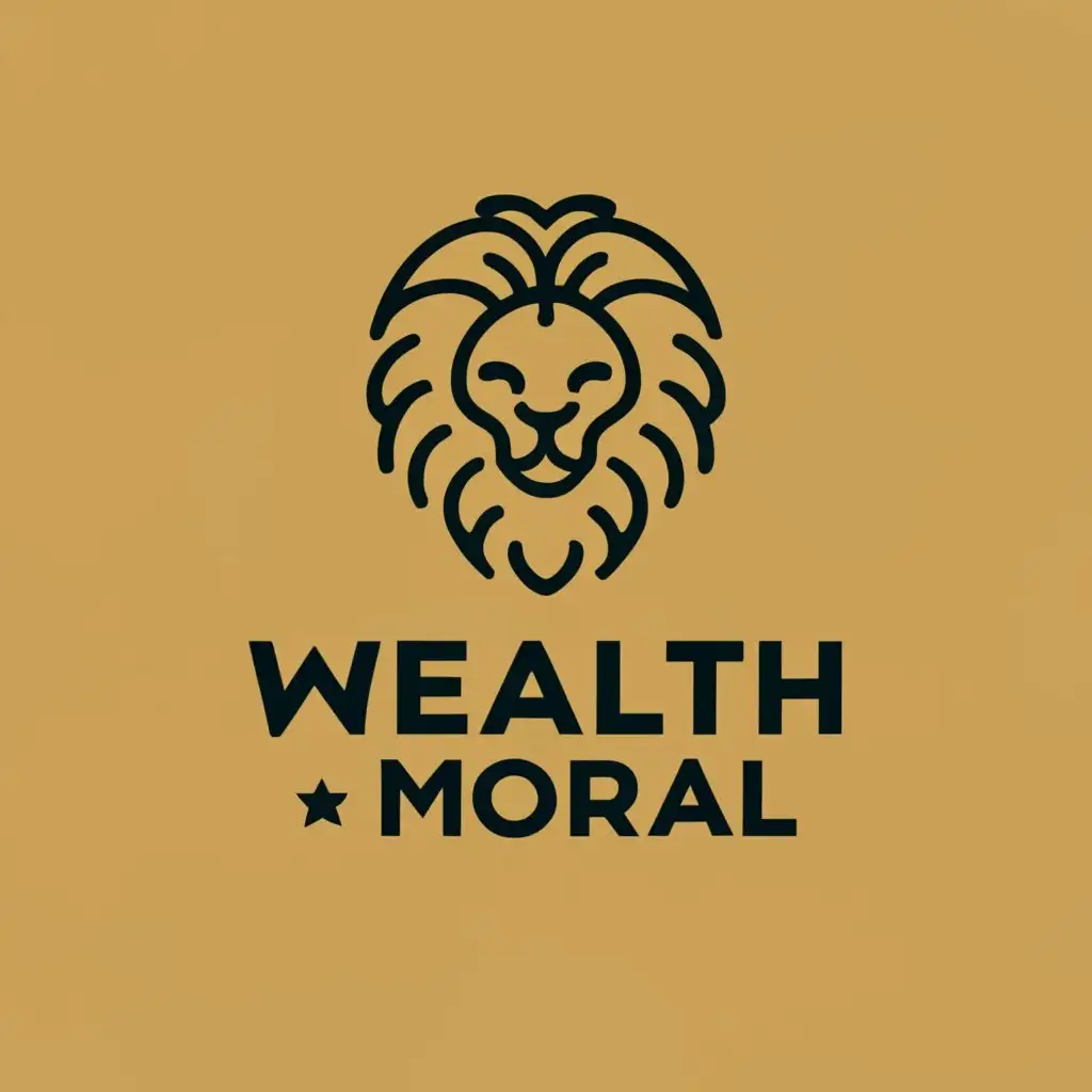 logo, Lion, with the text "Wealth_Moral", typography, be used in Education industry