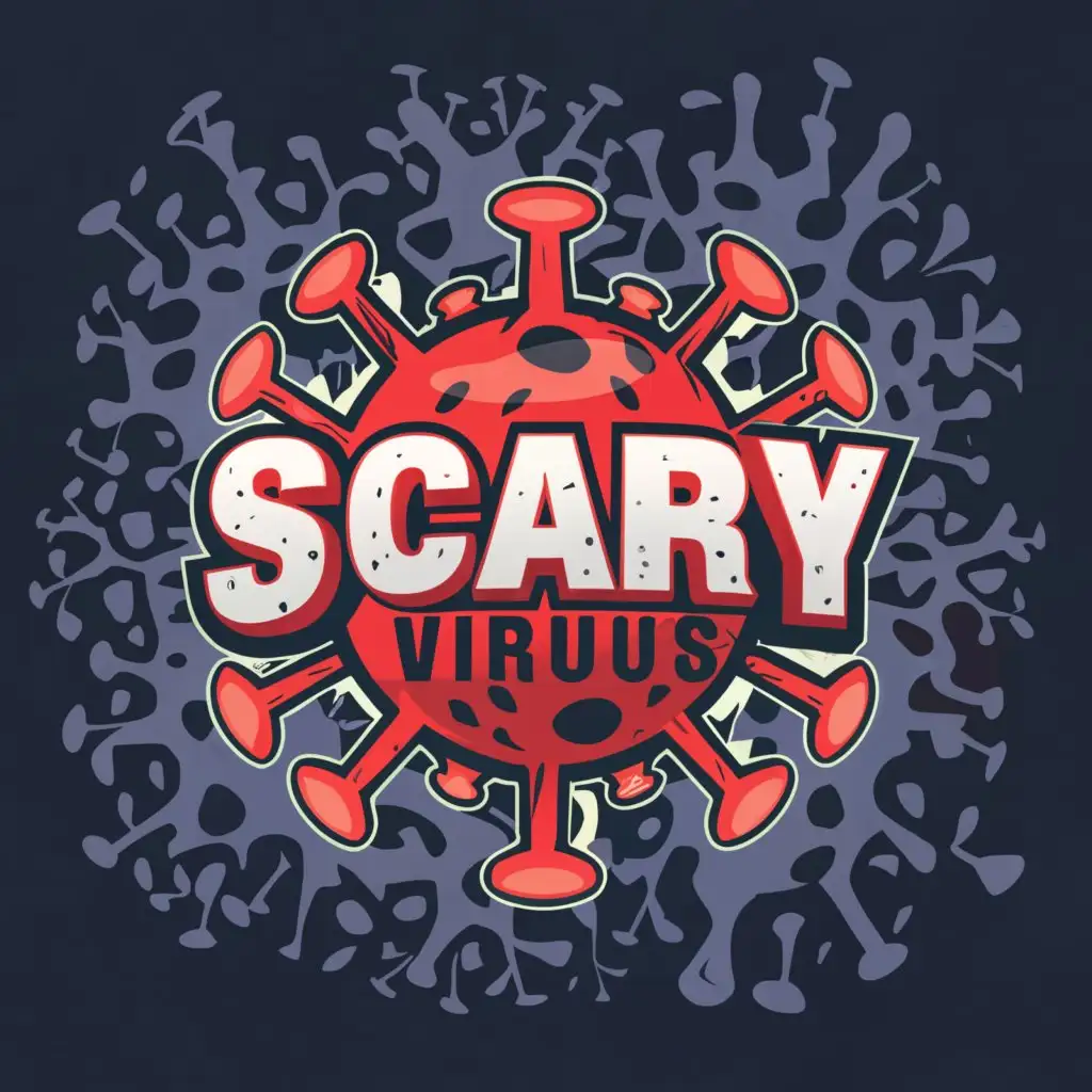 a logo design,with the text "scary virus pandemic", main symbol:deadly virus,Moderate,clear background