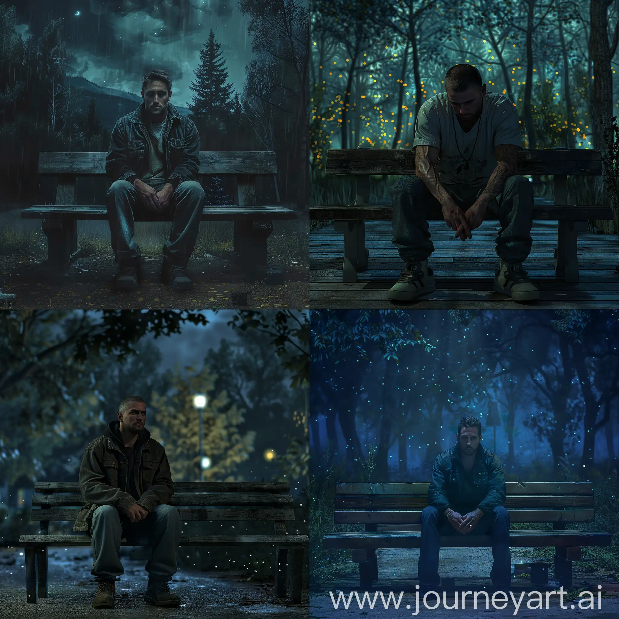 Tyler-Durden-Contemplating-in-Enchanted-Forest-at-Night
