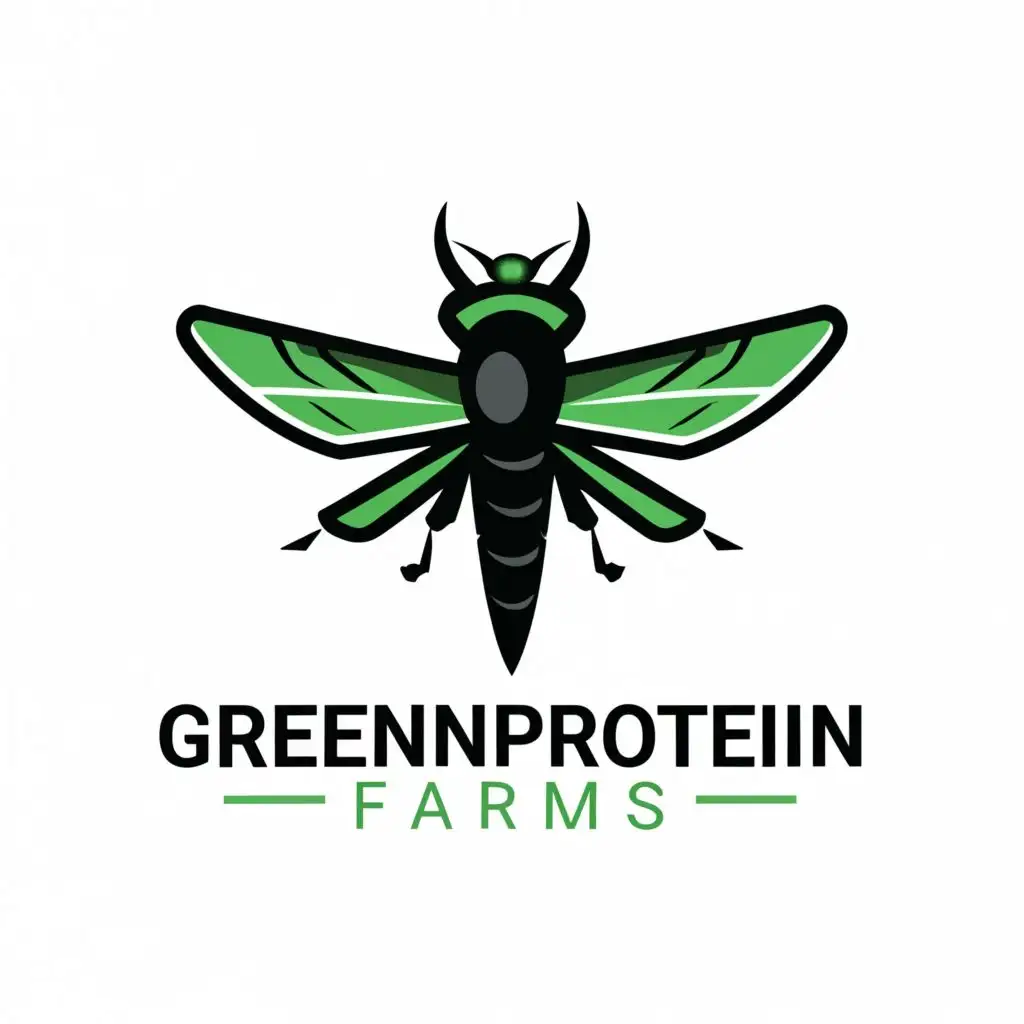 LOGO-Design-For-GreenProtein-Farms-Black-Soldier-Fly-Emblem-on-Clear-Background