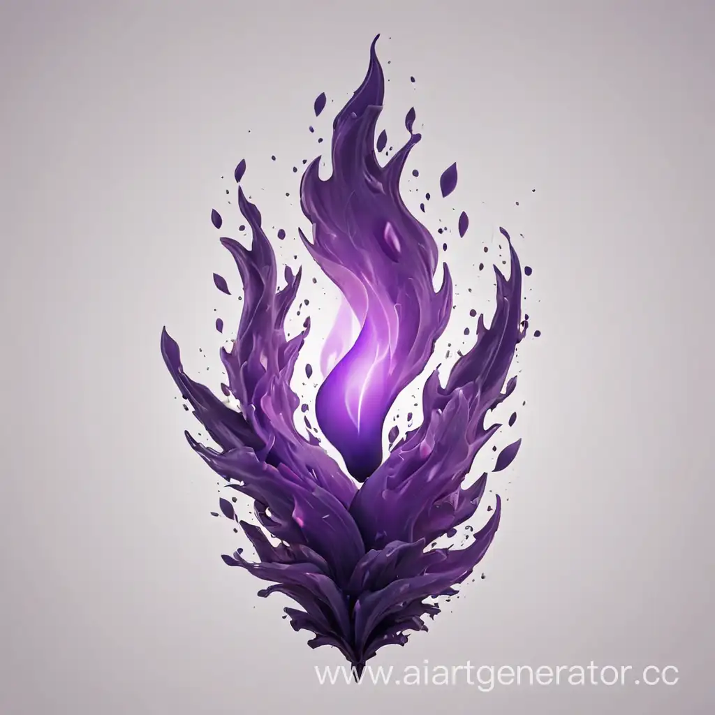 Mystical-Purple-Flame-Image-with-Transparent-Background