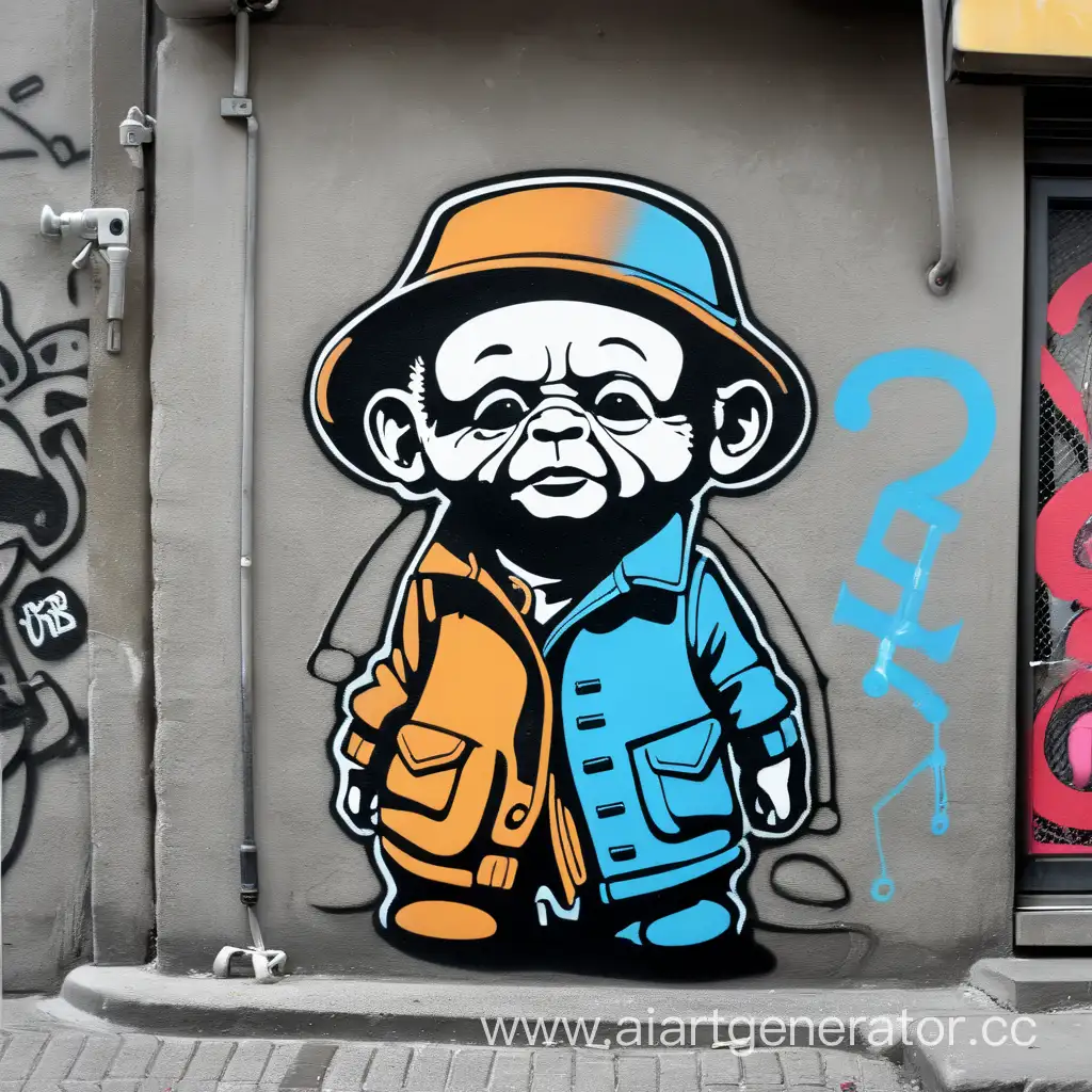 Urban-Street-Art-Stencil-in-Three-Vibrant-Colors