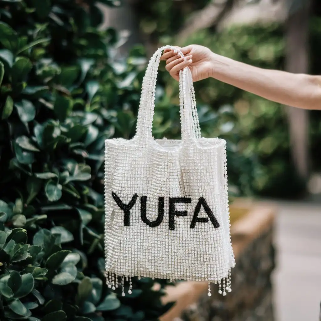 logo, Beaded Bag, with the text "YuFa", typography, be used in Beauty Spa industry