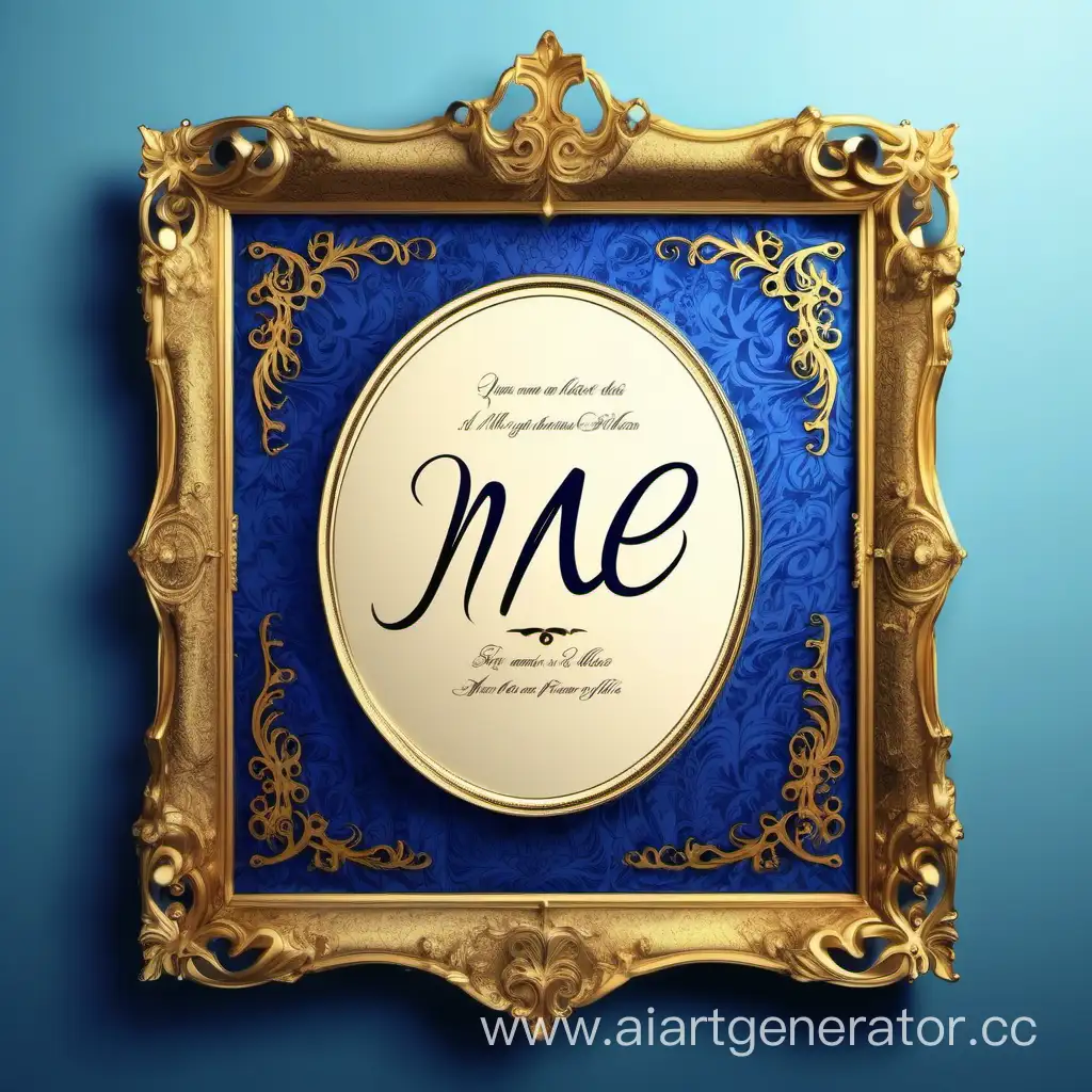 Royal-Style-Frame-with-About-Me-Inscription-on-Blue-Background