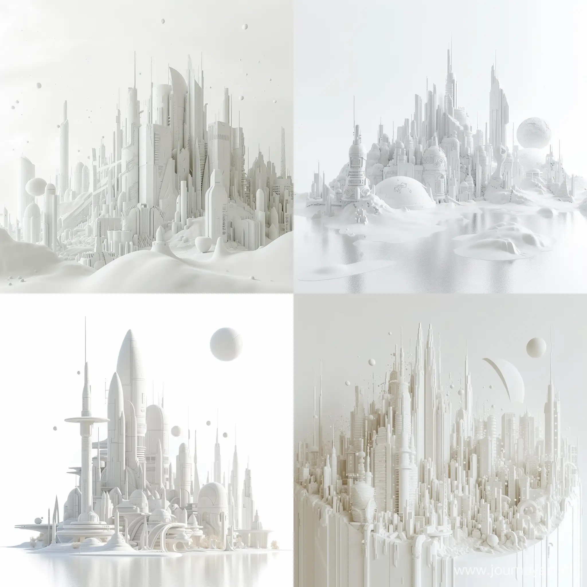 Futuristic-White-Cityscape-in-Cosmic-Fantasy-Universe