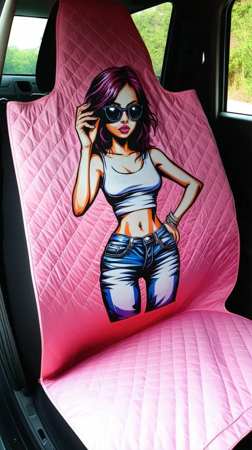 cool girl's seat cover