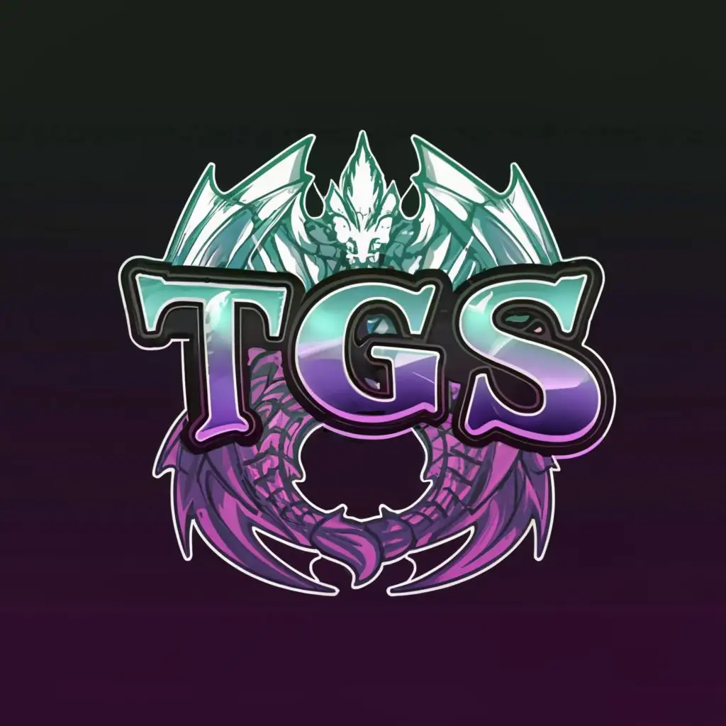 LOGO-Design-For-TGS-Futuristic-Typography-Encased-in-DragonThemed-Circle