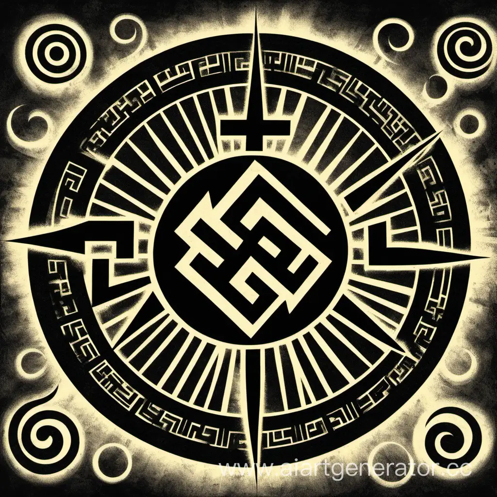 Mystical-Swastika-and-Black-Sun-Symbol-Art