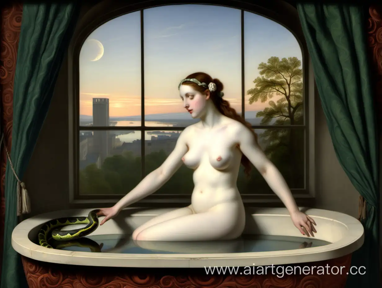 Serene-Morning-Venus-Portrait-by-Emil-Nodle-Snake