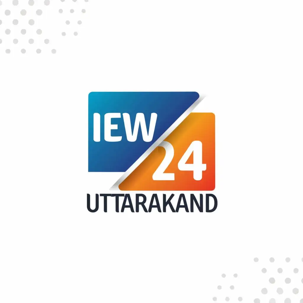 logo, news, with the text "Uttarakhand new 24", typography