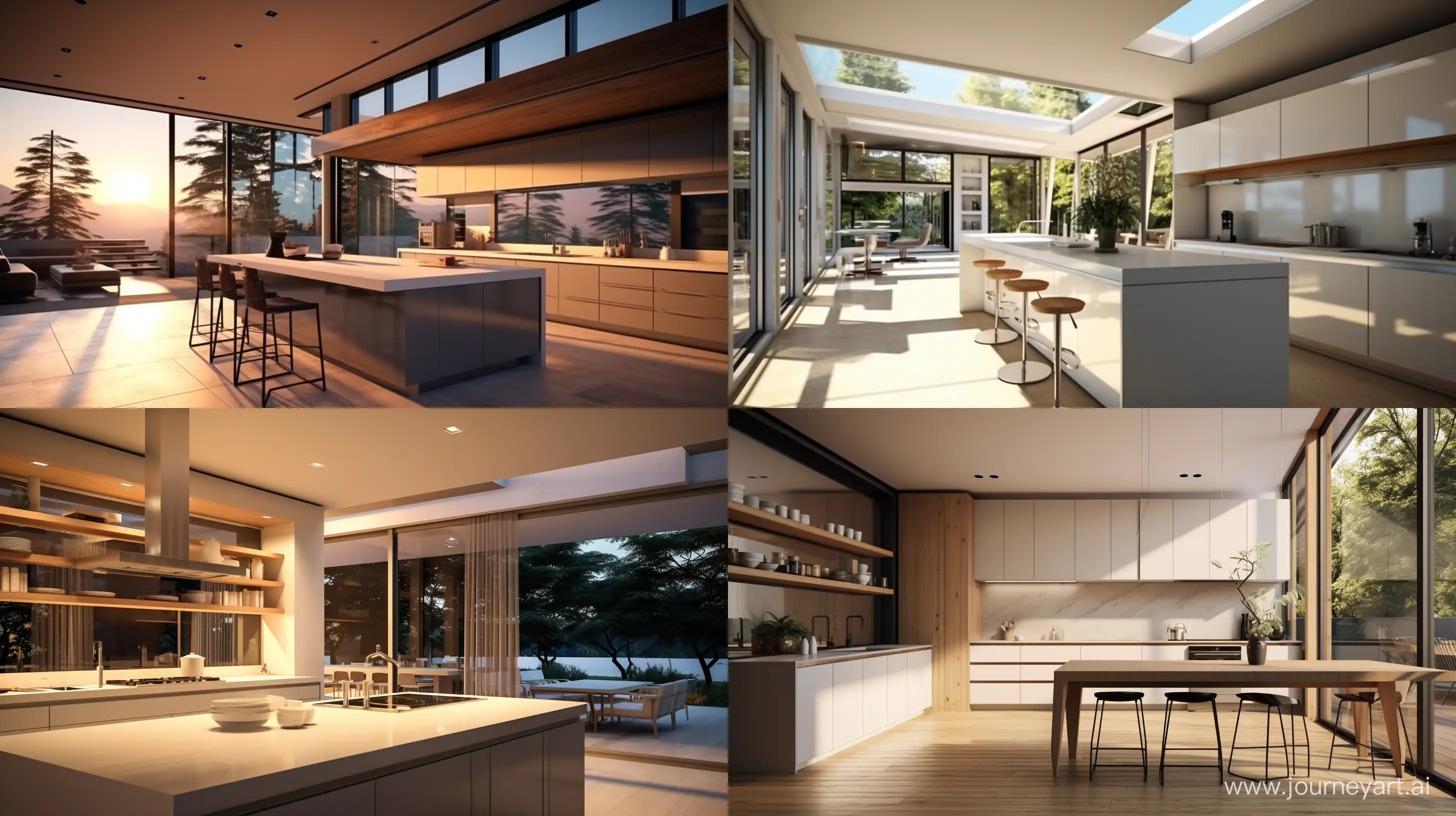 Modern-Minimalist-Kitchen-Architecture-with-Bright-Lighting-and-Sleek-Design
