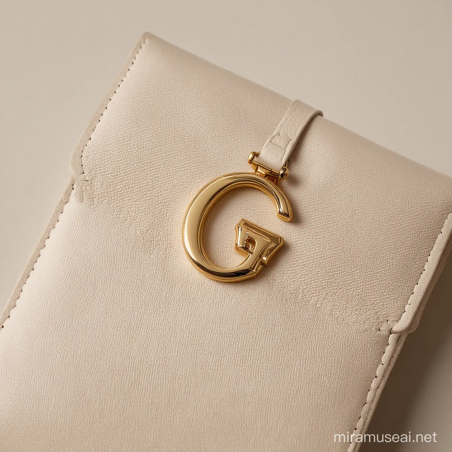 GInitialed Elegant Perfume Pouch with Exquisite Buckle Design