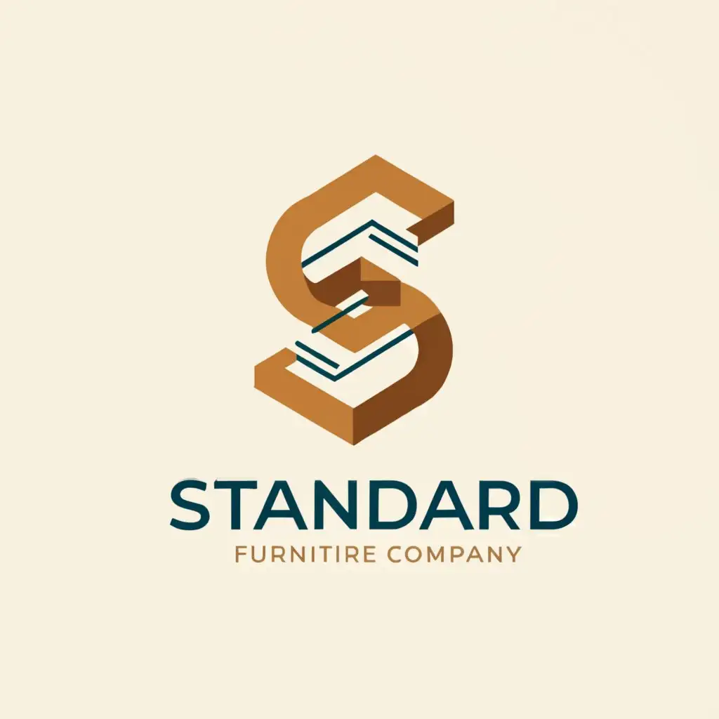 LOGO-Design-For-Standard-Custom-Wooden-Furniture-in-Vibrant-Colors-on-a-Clean-Background