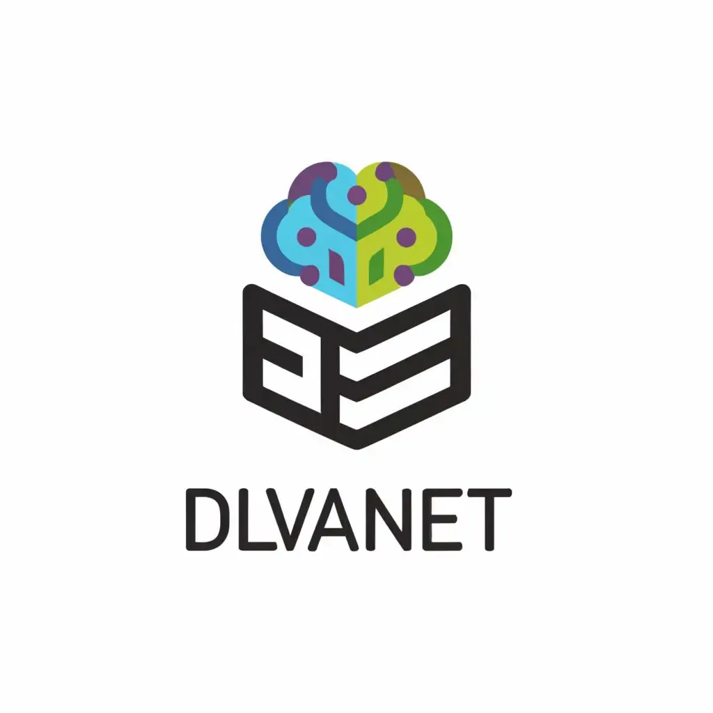 a logo design,with the text "DLVANET", main symbol:Edited book on Deep learning and VANET,Moderate,be used in Technology industry,clear background
