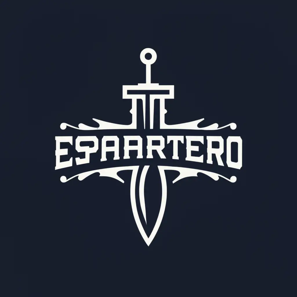 LOGO-Design-For-Espartero-Bold-Sword-Emblem-for-Home-and-Family-Industry