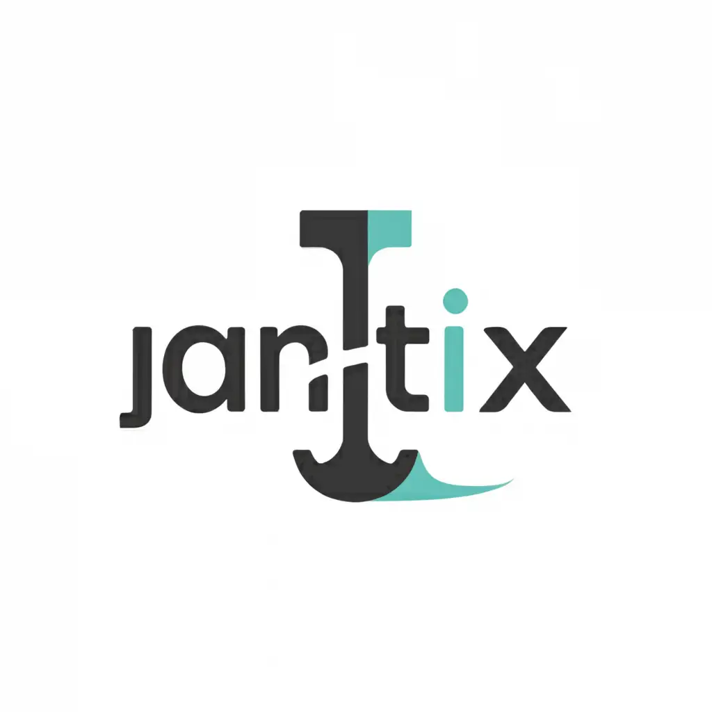 a logo design,with the text "Jantix", main symbol:1,Minimalistic,be used in Internet industry,clear background