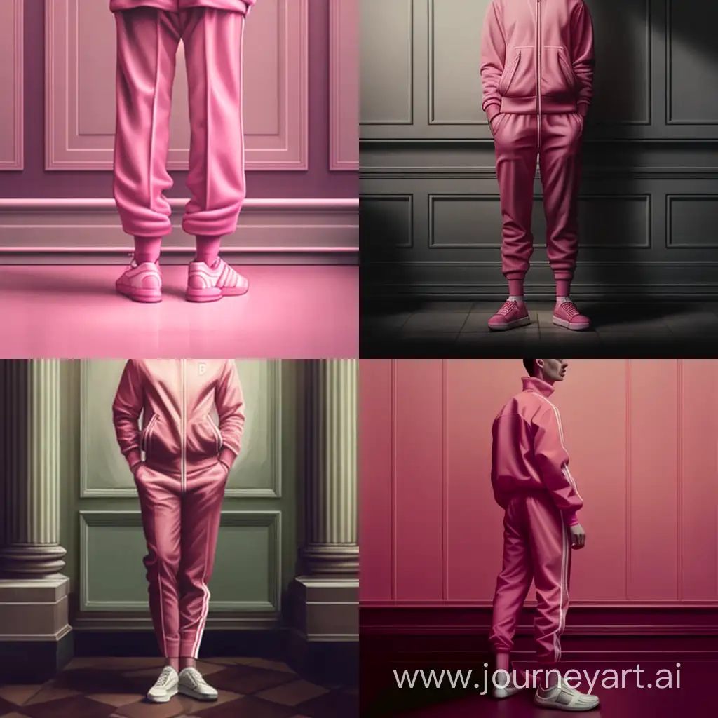 Fashionable-Woman-in-Pink-Tracksuit-and-White-Sneakers
