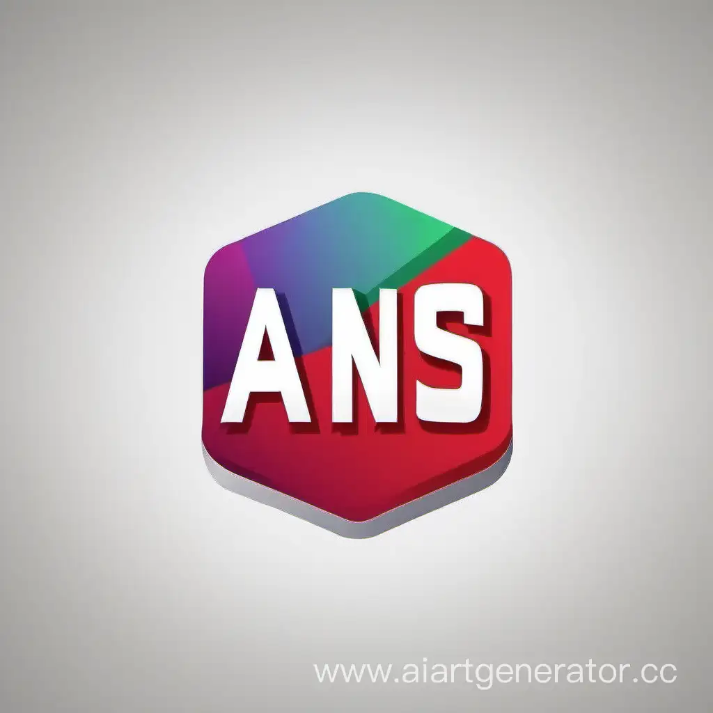 Сделай логотип для ютуб-канала с названием "ANS Corporate", на котором снимаются игры, влоги, шоу и юмористические программы. сделай все минималистично, без лишних деталей, используй максимум 4 цвета