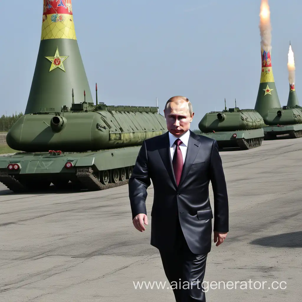 Путин запускает ядерные боеголовки на украину