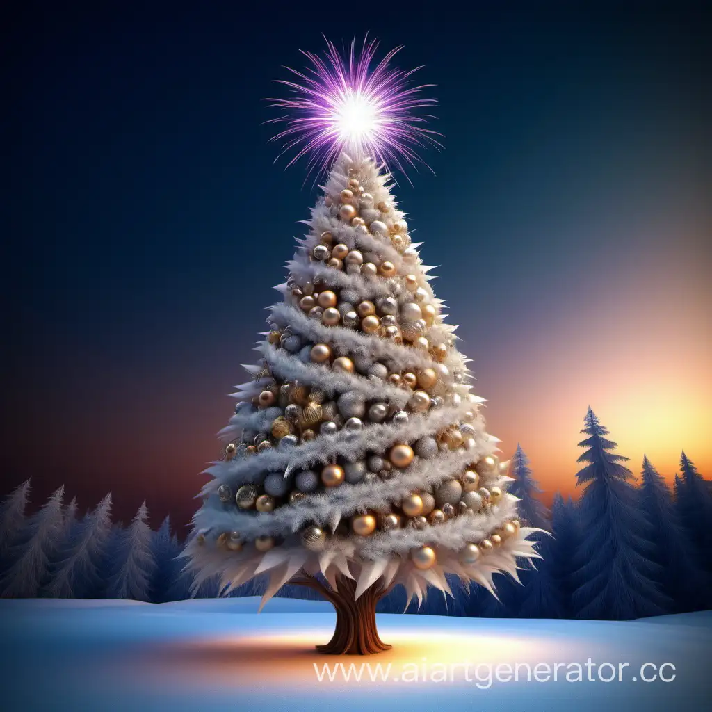 Vibrant-New-Year-Tree-Illuminated-with-Sparkling-Lights