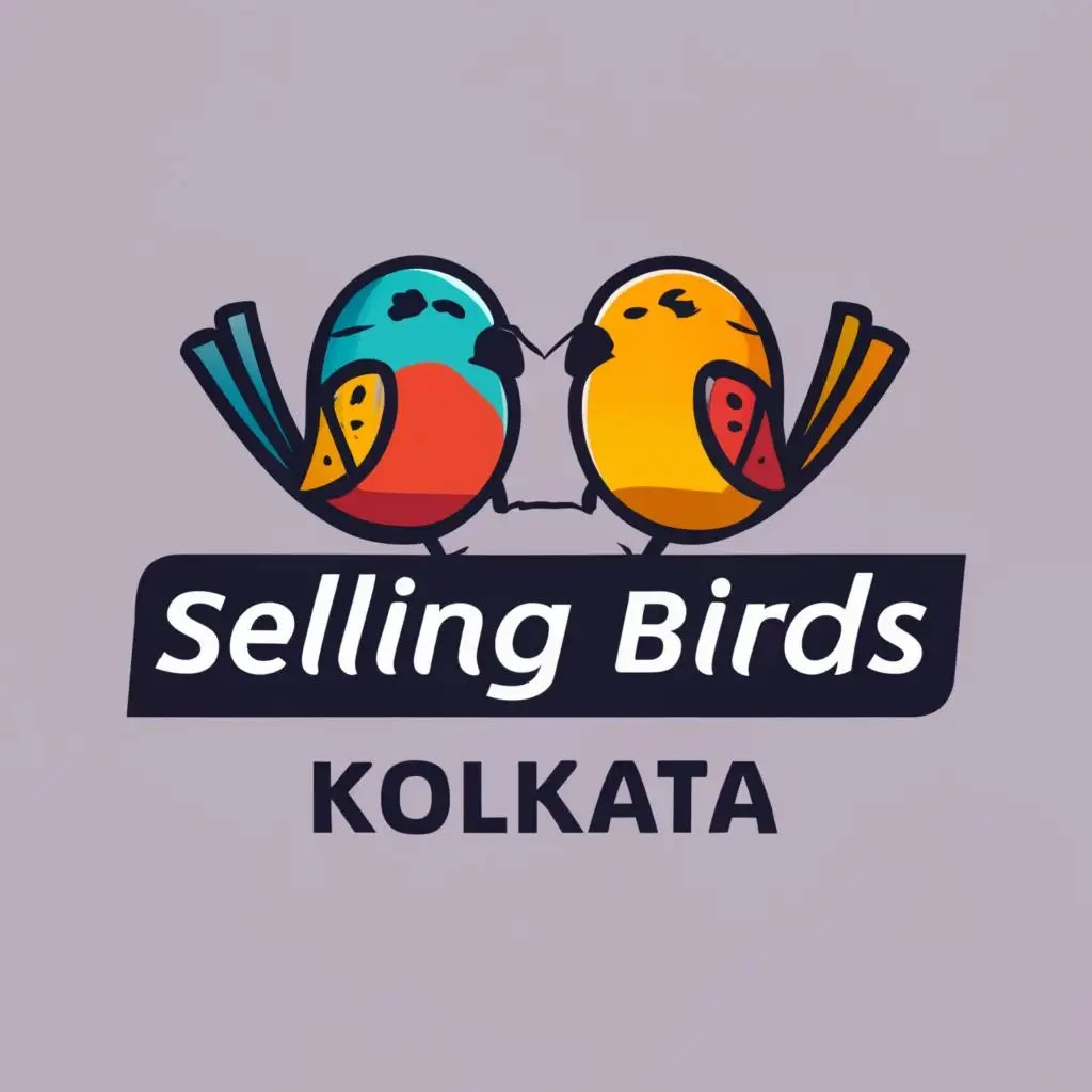 LOGO-Design-For-Selling-Birds-Kolkata-Vibrant-Avian-Imagery-and-Typography