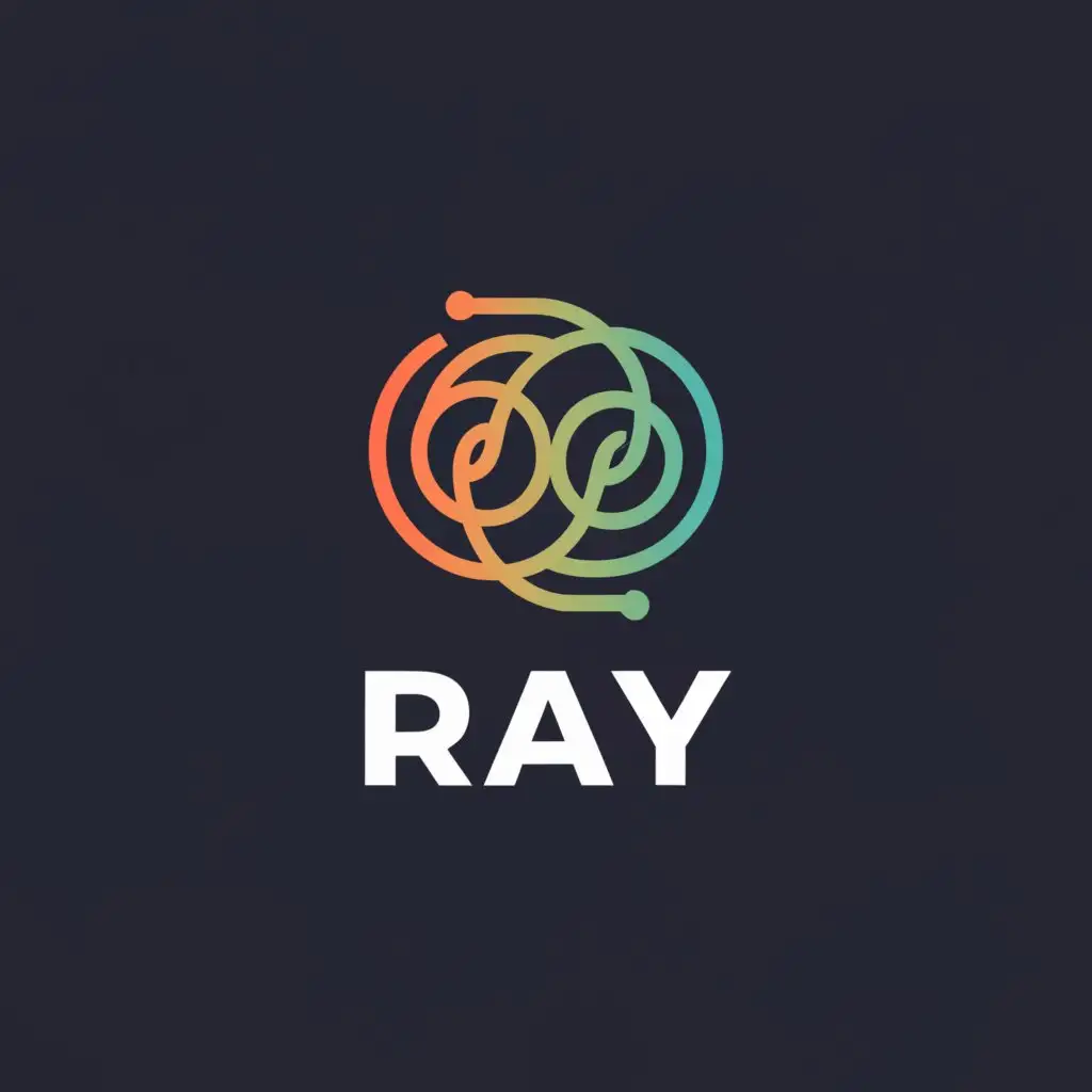 a logo design,with the text 'ray', main symbol:competitor and software,Moderate, be used in Internet industry, clear background