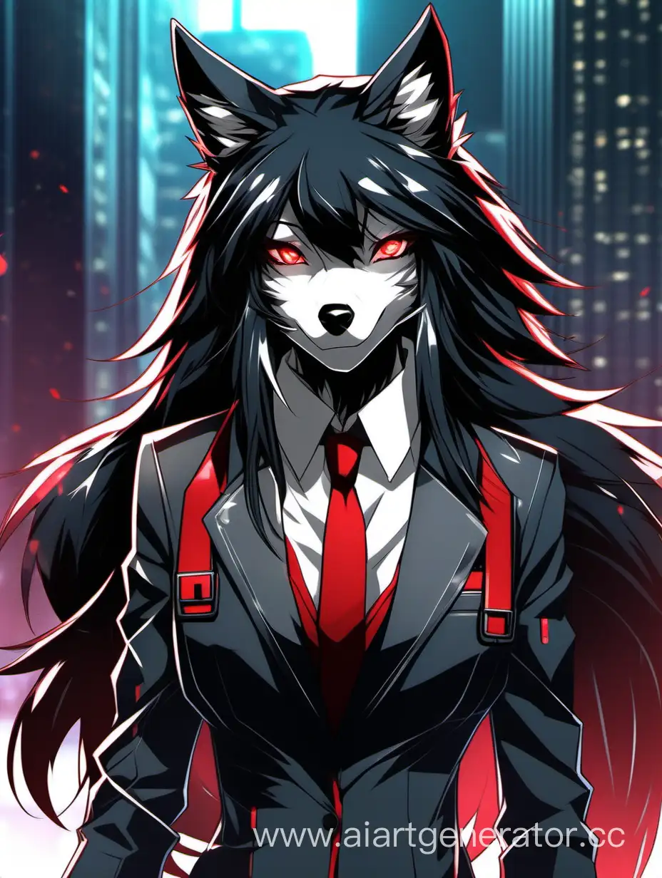 Sleek-Cyberpunk-Female-Wolf-in-Business-Suit-Animeinspired-Furry-Art
