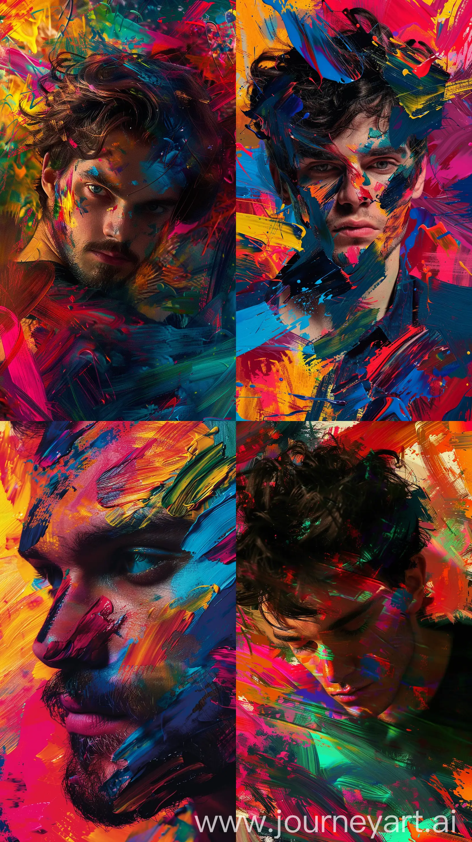 Expressive-Portrait-Man-Painting-with-Vibrant-Colors