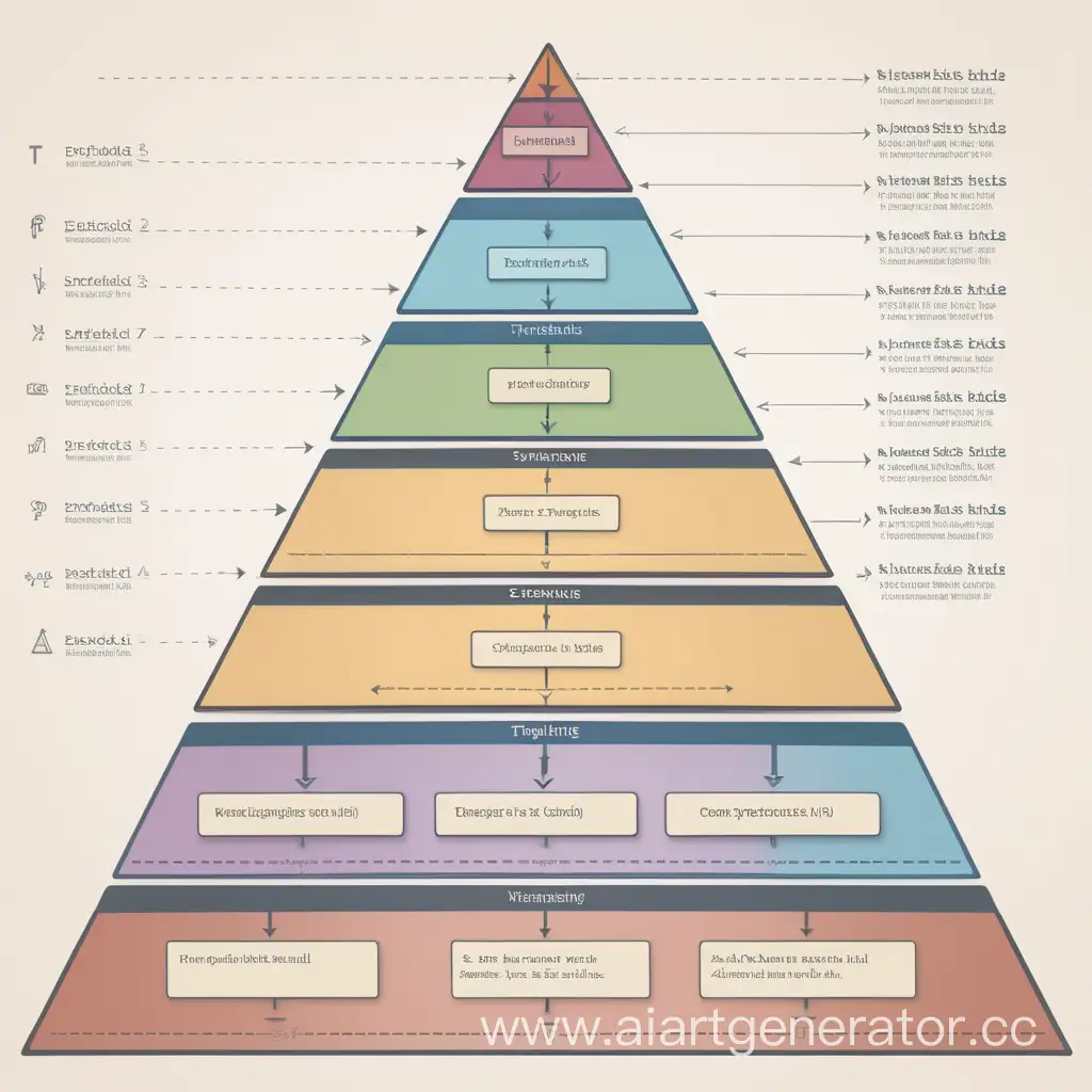 Иерархическая пирамида из 7 частей