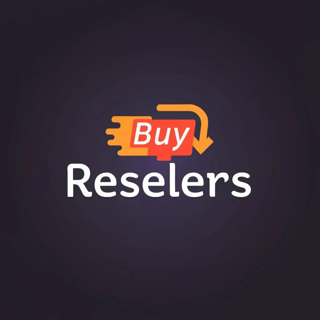 logo, Buy, with the text "Buyresellers", typography, be used in Internet industry
