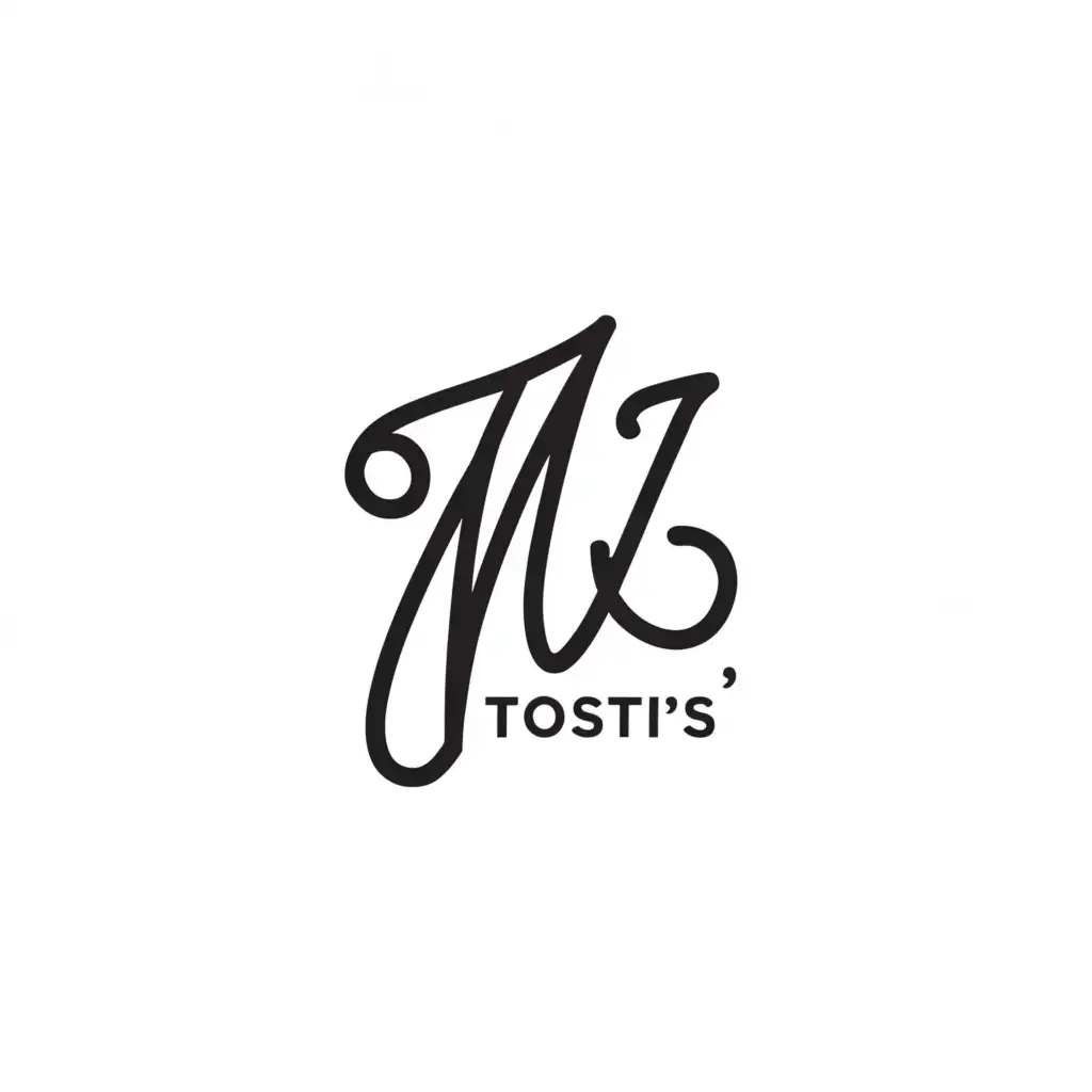 a logo design,with the text "MJ Tosti's", main symbol:Tosti,Moderate,be used in Restaurant industry,clear background