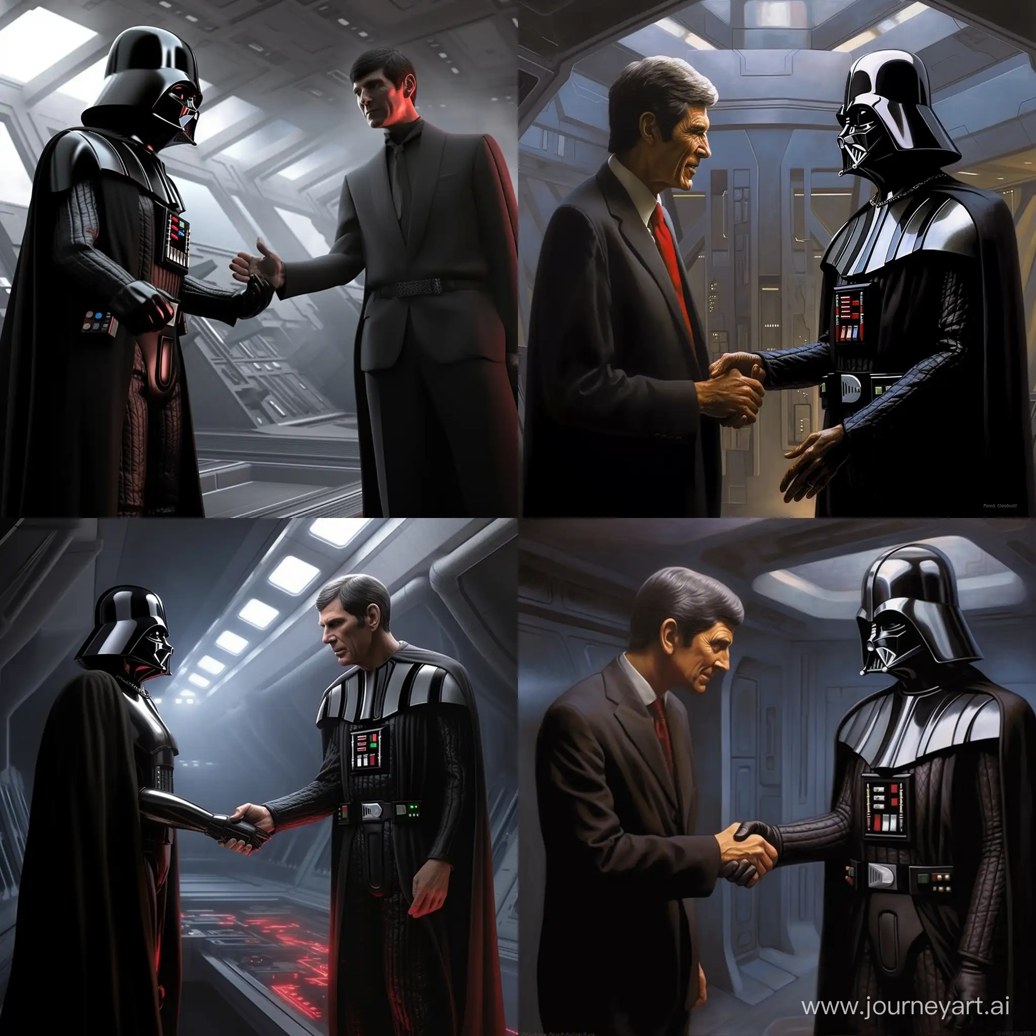 Intergalactic-Encounter-Darth-Vader-Meets-Mr-Spock-on-the-Star-Trek-Enterprise