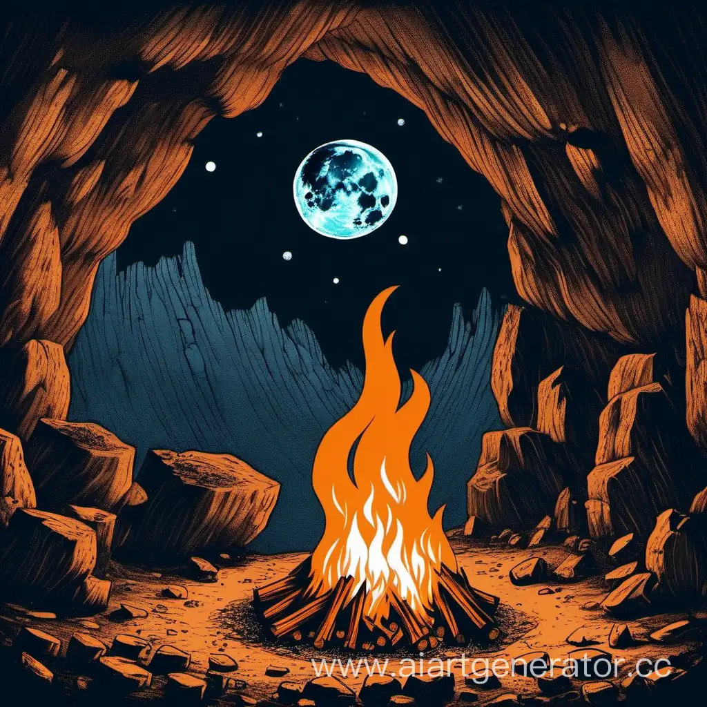 Moonlit-Cave-Bonfire-Mystical-Firelight-in-Enchanting-Darkness
