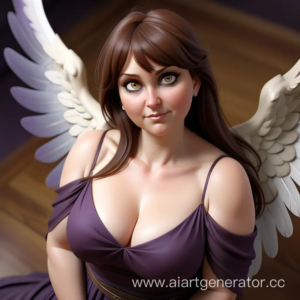 Enchanting-Angelic-Portrait-Captivating-Fantasy-Image-of-a-Graceful-Woman-with-Angel-Wings