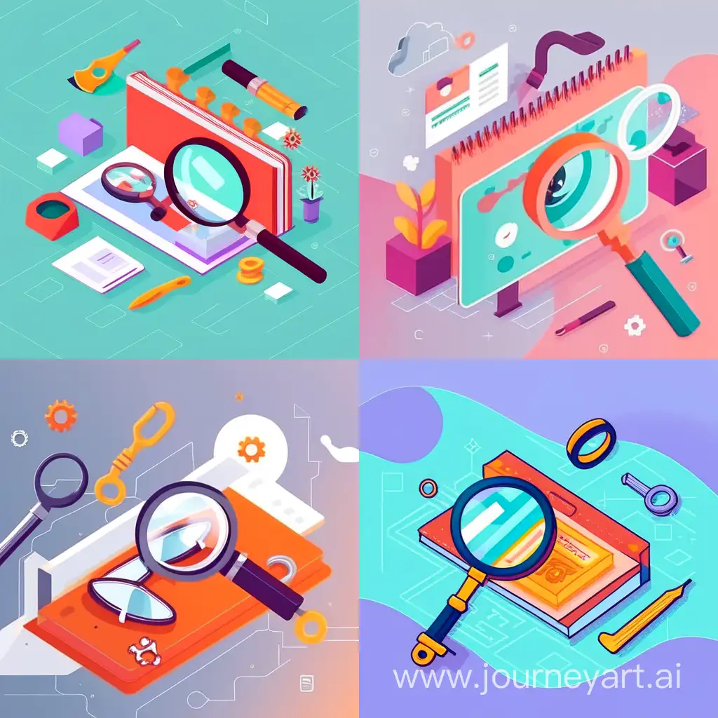 Create an engaging image showcasing a toolbox blending traditional and digital elements. Use visuals like a magnifying glass symbolizing keyword research, a content page for optimization, and a link chain for backlink analysis. Integrate the blog title creatively within the image for an impactful cover