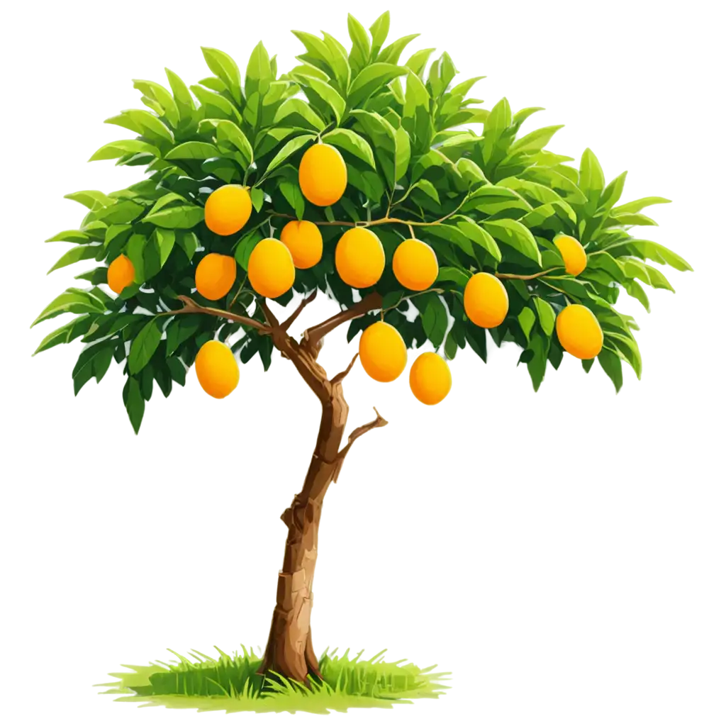 Cartoon Mango tree