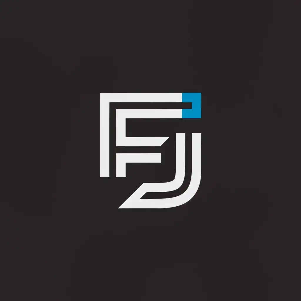 a logo design,with the text "FJ", main symbol:13,Moderate,be used in Sports Fitness industry,clear background